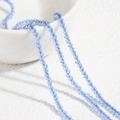 Facettierte 2mm hellblaue Spinell-Glasperlen auf einem Strang für DIY-Schmuck - Ca. 230 Stück pro Strang / Himmelblau