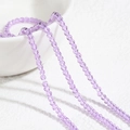 2mm facettierte hellviolette Glasperlen Schnur für DIY Schmuckherstellung Zubehör - Ca. 230 Stück pro Strang / Hellviolett
