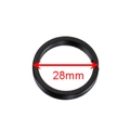 Flat black electroplated 28mm metal key ring for DIY jewelry making accessories - 28mm