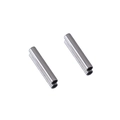 Polierte silberne Edelstahl-Rundrohrperlen für DIY-Schmuckherstellung und Bastelarbeiten - Rundrohr 2*10mm