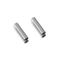 Poliertes Silber Edelstahl Zylinder Perlen Röhren für DIY Schmuckherstellung und Basteln - Rundrohr 2.5*20mm