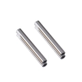 Schicke silberne zylindrische Abstandsperlen aus Edelstahl für DIY-Schmuckprojekte - Rundrohr 1.5*10mm