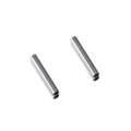 Edelstahl-Zylinderperlen für DIY-Schmuck mit polierter silberner Spiegeloberfläche - Rundrohr 1.5*8mm