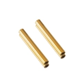 Mirror polished gold stainless steel hollow tube beads for DIY jewelry making - 1.5x10