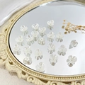 DIY crème stijl onregelmatige parelwitte bloemkralen voor sieraden maken - Drie-blaadjes Bloem Stijl