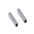 Polierte quadratische Perlen aus Edelstahl für DIY-Schmuckherstellung und Handwerk - Stahl Vierkantrohr 3*3*20mm