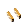 Minimalist DIY high-polish golden square tube bead accessory for jewelry making - Straight Tube Style / 3x3x10 / Gold