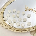 DIY crème witte hars roos bloem bedeltjes voor haaraccessoires met platte achterkant - Roos Stijl