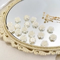 Crèmewitte roosvormige kralen met parelglans voor het maken van DIY-sieraden en decoratie - Roos Stijl