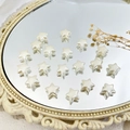 Stervormige crème faux parelkraaltjes voor DIY armbanden en sieraden maken - Ster Stijl