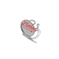 Adjustable stainless steel DIY ring base with 25mm round blank tray for jewelry making - Steel Round (25mm)