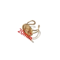 Golden stainless steel adjustable ring base with 20mm round flat tray for DIY jewelry - Gold Round (20mm)