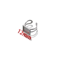 Adjustable stainless steel ring base with 12mm square bezel setting for DIY jewelry - Steel Square (12mm)