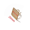 Adjustable golden square 25mm ring base setting for DIY jewelry making - Gold Square (25mm)