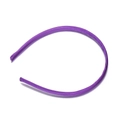 Diadema de satén morado de 10mm para accesorios de pelo DIY y uso diario casual - Ancho 10mm / Púrpura