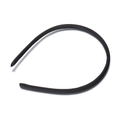 Diadema negra de 10mm forrada en tela satinada para manualidades y accesorios de cabello - Ancho 10mm / Negro