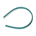 Diadema clásica de raso verde esmeralda de 10mm para peinados DIY y accesorios - Ancho 10mm / Verde oscuro