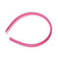 Diadema minimalista de 10mm en satén de seda rosa vibrante para accesorios DIY - Ancho 10mm / Rosa rojo