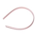 Diadema minimalista de 10mm en rosa claro satinado con acabado de seda elegante - Ancho 10mm / Rosa Coreano