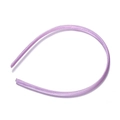 Diadema minimalista lavanda de satén de 10mm con tela suave para peinados DIY únicos - Ancho 10mm / Violeta Claro