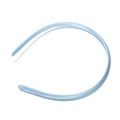 Diadema de satén azul claro para accesorios de bricolaje y uso diario femenino - Ancho 10mm / Azul lago