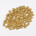 14K gold filled rondelle spacer beads with micro-carved details for DIY jewelry making - 4mm (100 Pieces Pack) / Gold