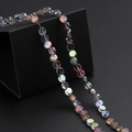 Bunte facettierte Kristallglasperlen mit AB-Beschichtung für DIY-Schmuckherstellung - Lila