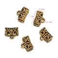 Lot de perles d'espacement en alliage doré antique pour la création de bijoux DIY - Entretoise Cylindrique / 0.6x1.1cm / Or antique