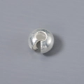Polished S925 sterling silver C-shaped positioning bead for DIY jewelry making - 3.5mm