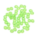 Clips en S verde traslúcido conectores para pulseras elásticas joyería DIY - 500 Unidades/Paquete (11x6mm) / Verde