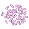 Clips en S morados translúcidos para pulseras de goma DIY y conectores de tejido - 500 Unidades/Paquete (11x6mm) / Púrpura