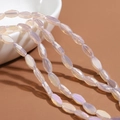 Faceted light purple glass crystal oval beads for DIY handmade jewelry making - 60 Pieces/Pack / Translucent Light Pink