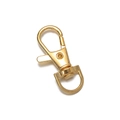 Golden swivel lobster clasp for DIY jewelry and keychain accessories in shiny gold finish - 5 Pieces / Round-Gold