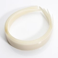 Lot de 5 serre-têtes en plastique ABS blanc crème pour le bricolage et les filles - 4cmx39.5cm / Blanc