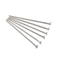 Bulk pack of silver stainless steel flat head pins for DIY jewelry making and crafting - 18mm Length (200 Pcs/Pack) / Silver