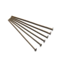 Flat head pins in antique bronze finish for DIY jewelry making and beadwork - 18mm Length (200 Pcs/Pack) / Bronze