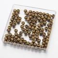 DIY sieraden maken benodigdheden met ronde vintage bronzen metalen kralen in een doosje - Antiek Brons