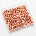 Roségouden bolvormige afstandskralen met spiegeleffect in doos voor DIY-sieraden - 12mm (30 Stuks/Verpakking) / Koper
