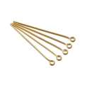 DIY jewelry 9-shape eye pins in bright gold plated finish for beaded bracelets - 18mm (200 Pieces/Pack) / Gold