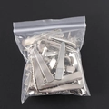 Silver metal alligator hair clips bulk pack for DIY bow making and accessories - 25mm (30 Pcs/Pack) / Silver