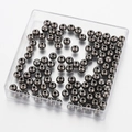 Ronde CCB metalen kralen in gunmetal zwart voor het zelf maken van sieraden en armbanden - Gunmetal