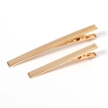 Par de pinzas de metal doradas para el cabello en dos tamaños para accesorios de bricolaje - 60mm Oro KC