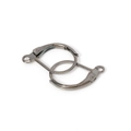 DIY lever-back earring hooks in gunmetal black finish for jewelry making projects - 10x15mm (Pack of 50) / Gunmetal