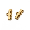Fermoir multi-rangs doré en acier inoxydable 4:1 pour colliers à plusieurs couches - 4 rangs / Or