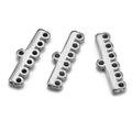 Barrette de séparation en acier inox à 5 trous pour bijoux DIY multi-rangs - 6 Trous / Acier