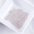 Perline di vetro bianco perlato da 2mm in un piatto di ceramica per gioielli fai da te - 10g/Confezione / Bianco Perlato (N. 3)