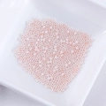 Lose 2mm hellrosa Glas-Perlen in weißer Schale für DIY-Schmuckherstellung - Hellrosa (Nr. 5)