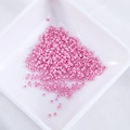 Zarte 2mm rosa Glasperlen mit Perlmuttglanz für DIY-Schmuckherstellung und Bastelarbeiten - Zartrosa (Nr. 7)