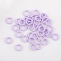 Lavender purple 9mm alloy O-rings for DIY jewelry making and keychain accessories - Purple
