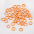 DIY craft 9mm bright orange alloy jump rings and seamless o-rings for jewelry making - Orange